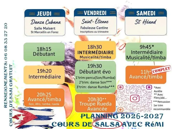 Affiche de la soirée à Saint-Étienne