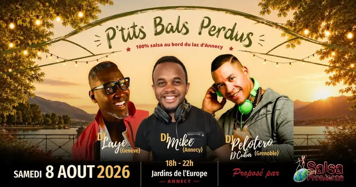 Affiche de P'tit Bal Perdu Salsa · Salsa Sin Fronteras · Annecy