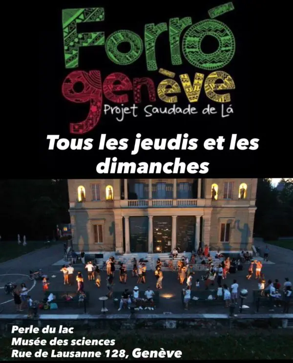 Affiche de Portes Ouvertes Forró + bal DJ set · Musée d'histoire des sciences · Genève (jeudi 20 août)