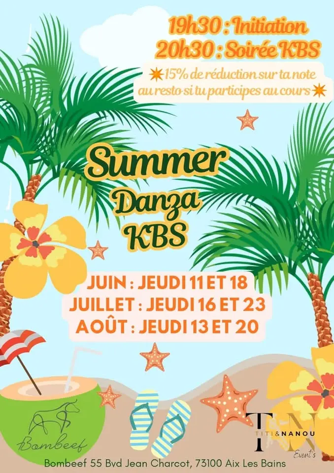Affiche de Summer Danza KBS · Bombeef · Aix-les-Bains · 16 juillet