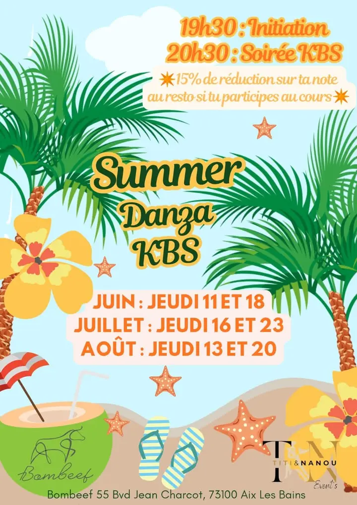 Affiche de Summer Danza KBS · Boombeef · Aix-les-Bains · 23 juillet